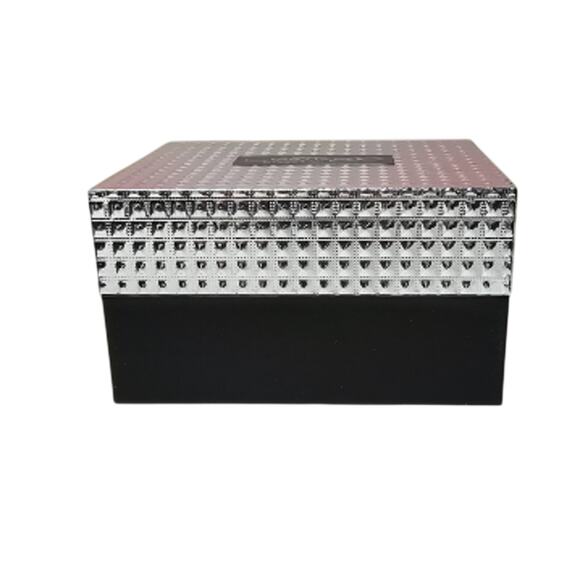 Ed Hardy Men's Matte Black Metal Bracelet Watch 50mm Gift Set NWT - Picture 4 of 7